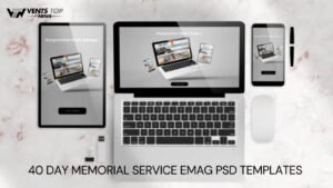 40 Day Memorial Service eMag PSD Templates