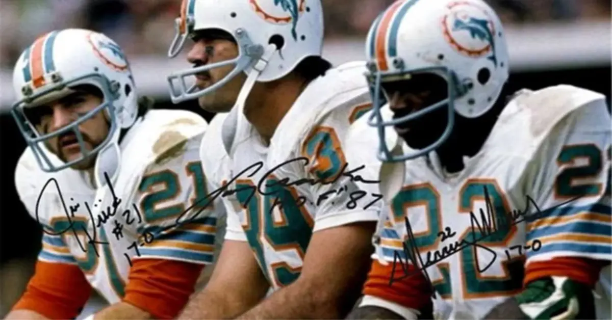 Poster Miami Dolphins Art Csonka Kiick Morris Painting