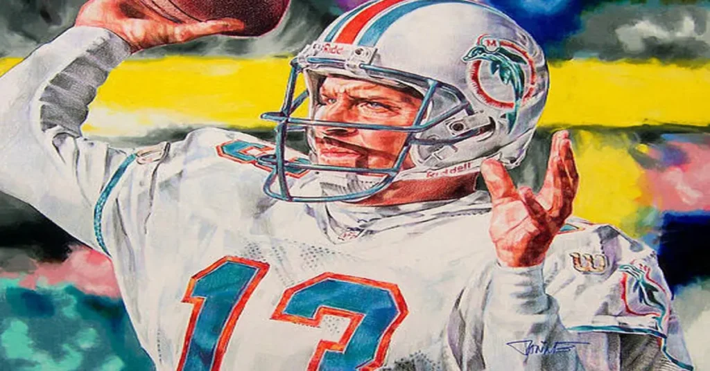 Poster Miami Dolphins Art Csonka Kiick Morris Painting