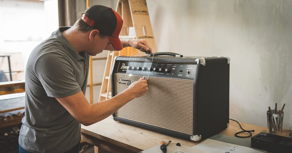 Replace Peavey Amp 6506 Front with Plexiglass