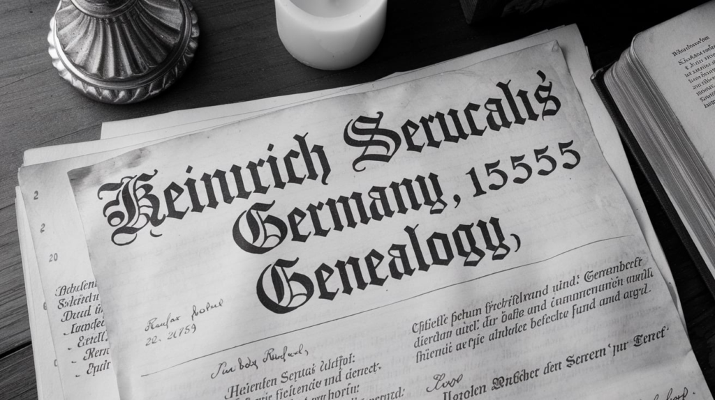 Heinrich Servais Germany 1555 Genealogy