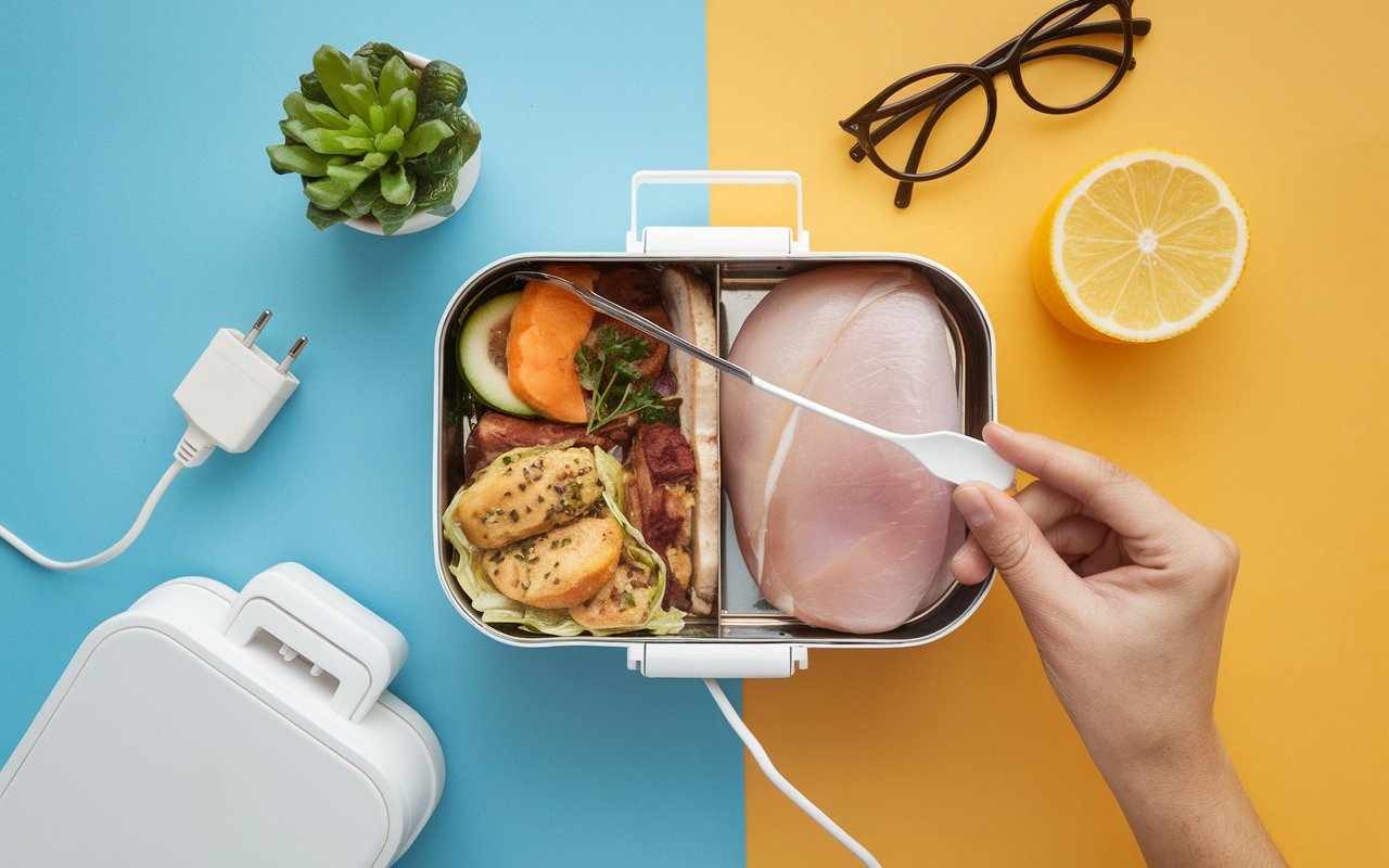 Electric Lunch Box 100w Do They Cook Raw Chicken​